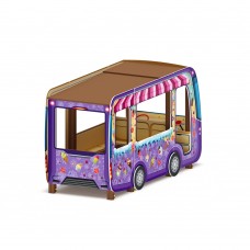 Беседка/домик Автобус-мороженое (фиолетовый) МФ 10.03.14